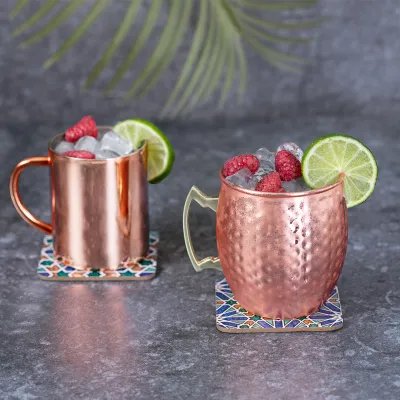 Indya aluminum mug copper 500 ml