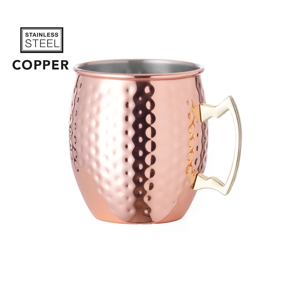 Indya aluminum mug copper 500 ml