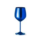 Copo de vinho em alumínio Arlene azul 580 ml