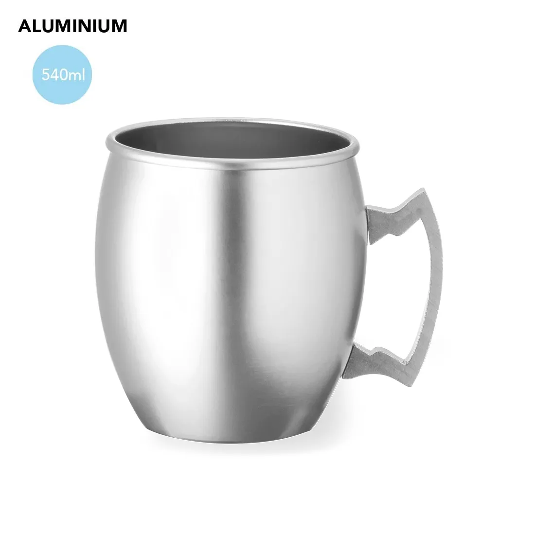 Taza en aluminio Ashley plata 540 ml Taza en aluminio Ashley plata 540 ml
