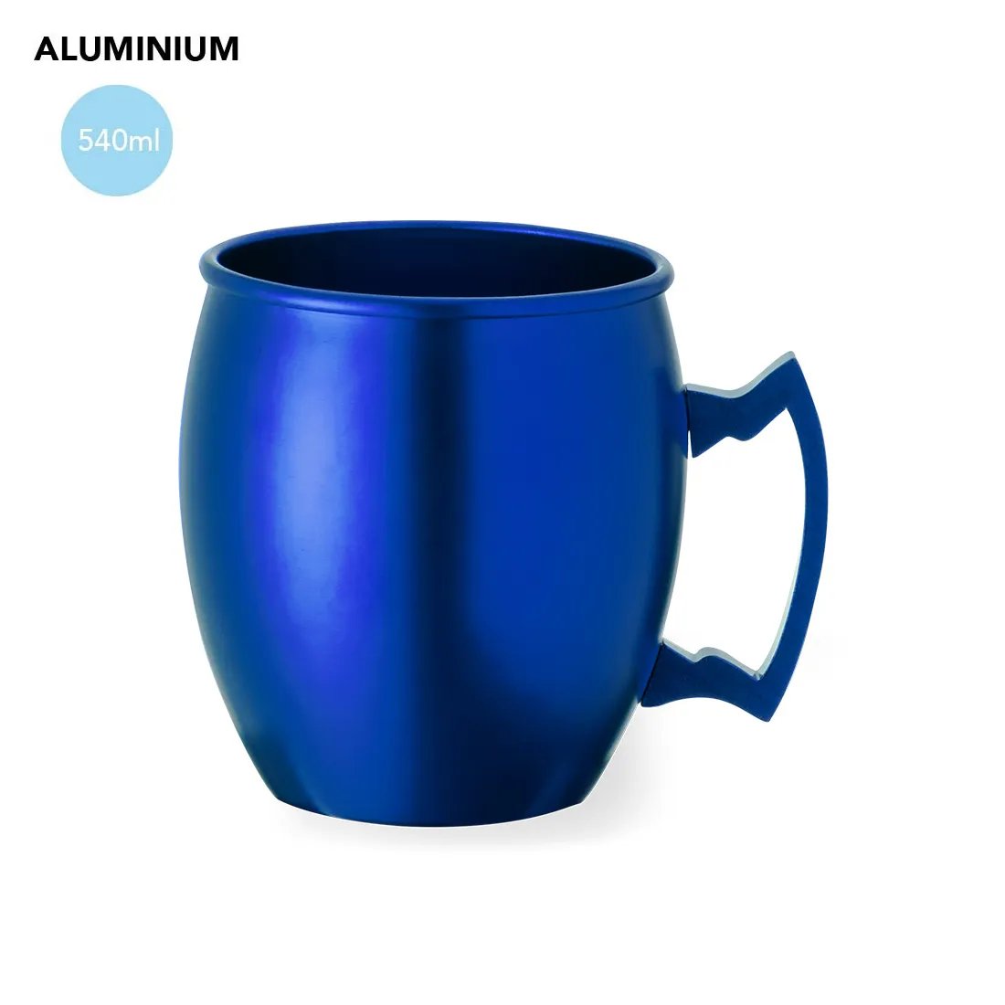 Ashley aluminium mug blue 540 ml