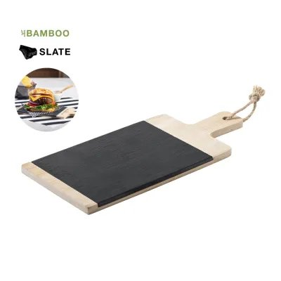 Sisim cutting board bamboo and slate