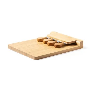 Mildred cheese board and accessory set bamboo