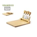 Mildred cheese board and accessory set bamboo