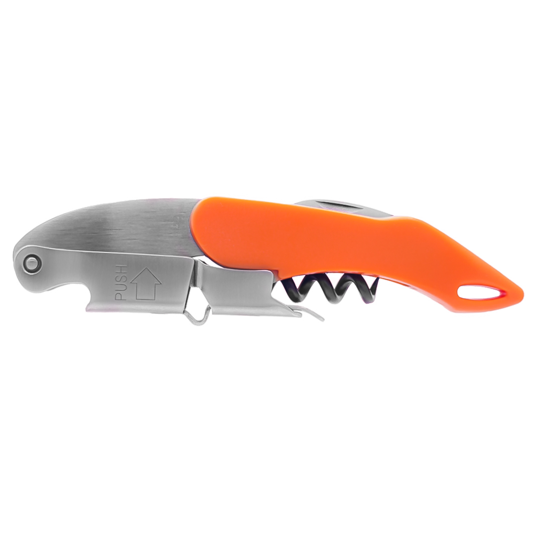 Saca-rolhas 2 tempos Coutale Premium laranja Saca-rolhas 2 tempos Coutale Premium laranja