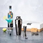 Conjunto de cocktail Relien Limited Edition preto brilhante